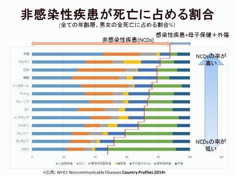 食事と慢性非感染性疾患 (NCD) の関係